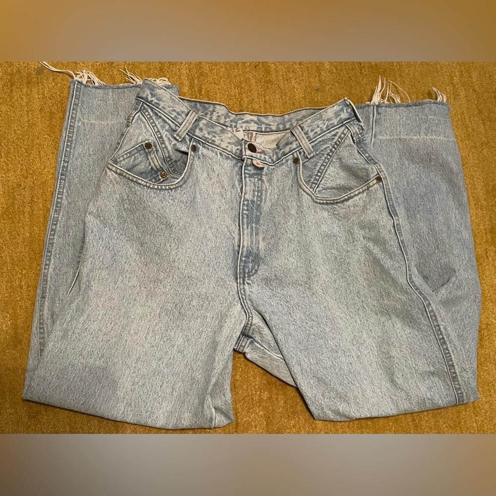 Zena High Rise Light Blue Jeans size 30 waist light wash balloon style